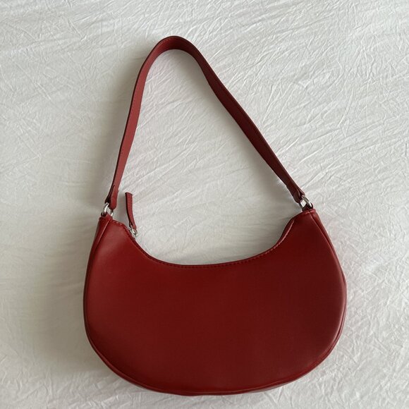 Old Navy Crescent Shoulder Bag, OS, Red - Picture 3 of 3